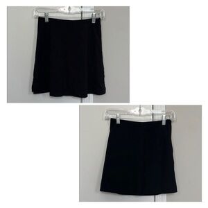 2 H&M Black Skater Mini Skirt & H line skirt